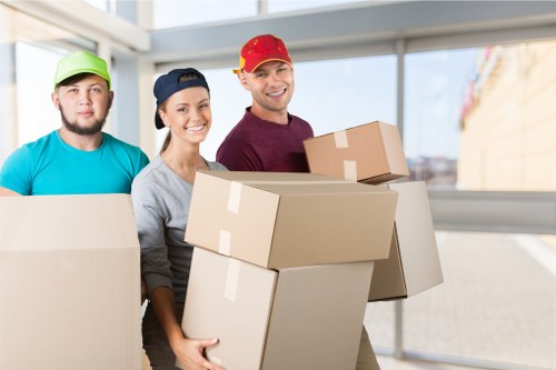 Local moving team planning a removal van job in Ilford