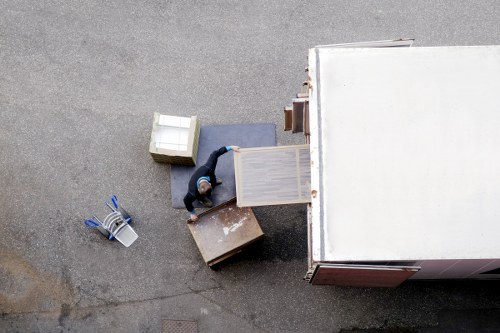 Prepared boxes and moving essentials for a home move in Ilford