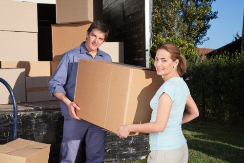 Office furniture pick-up service for commercial premises in Ilford